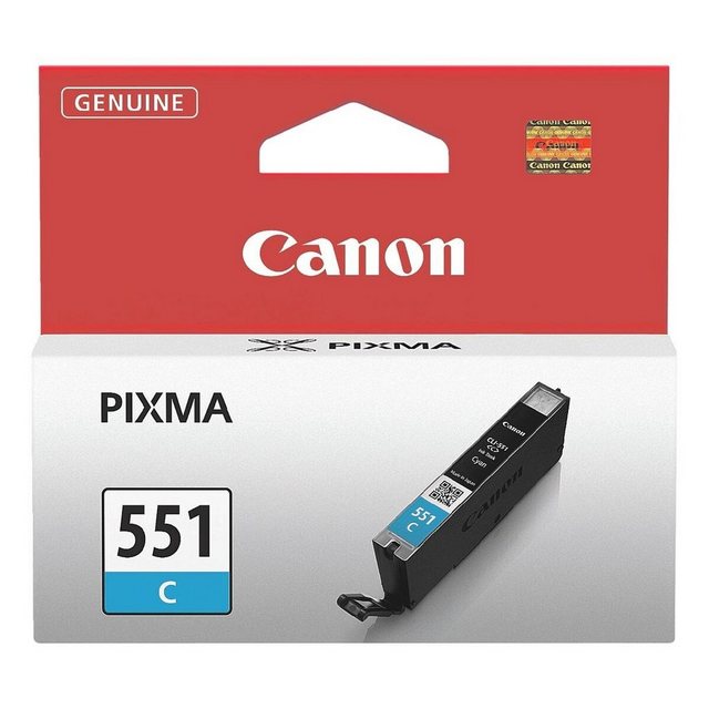 Canon CLI-551C Tintenpatrone (Original Druckerpatrone, cyan)