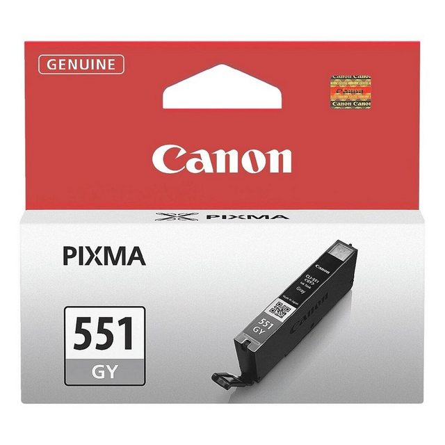 Canon CLI-551GY Tintenpatrone (Original Druckerpatrone, grau)