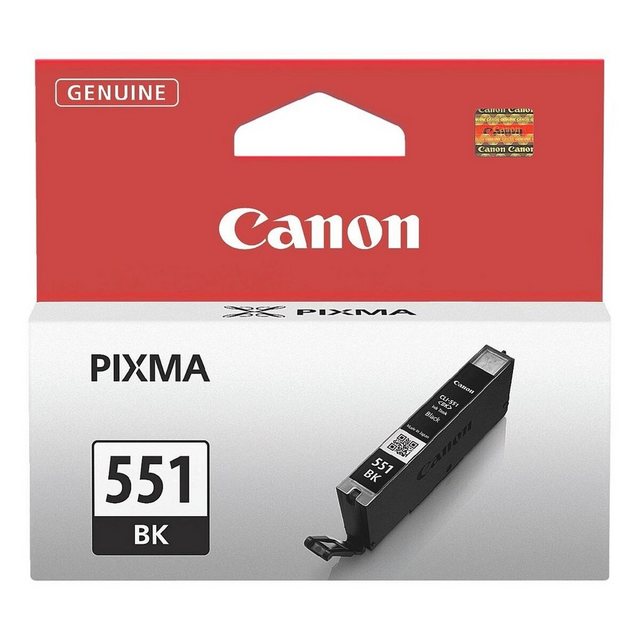 Canon CLI-551BK Tintenpatrone (Original Druckerpatrone, schwarz)