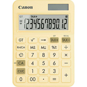 Canon LS-125KB-PYL Tischrechner pastellgelb